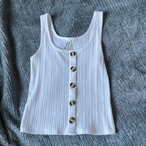 Mudd white tank top in a size extra small